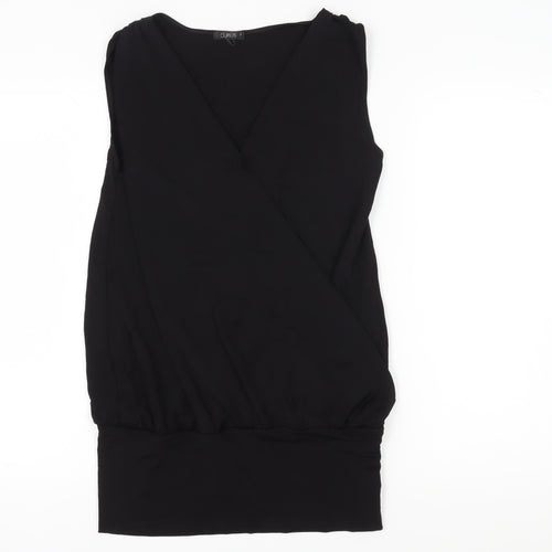 Cubus Women's Black Wrap Sleeveless Top - Size S