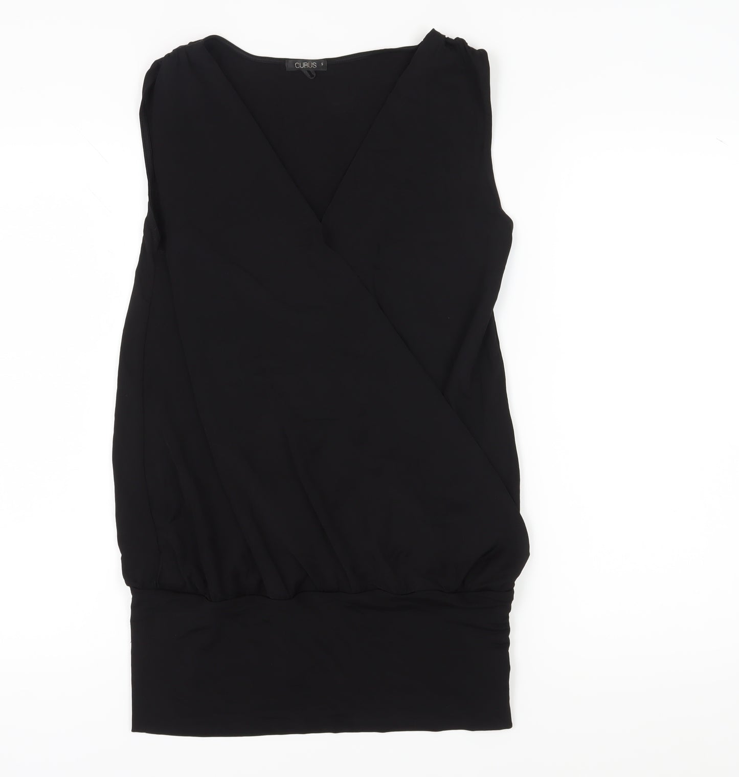 Cubus Women's Black Wrap Sleeveless Top - Size S