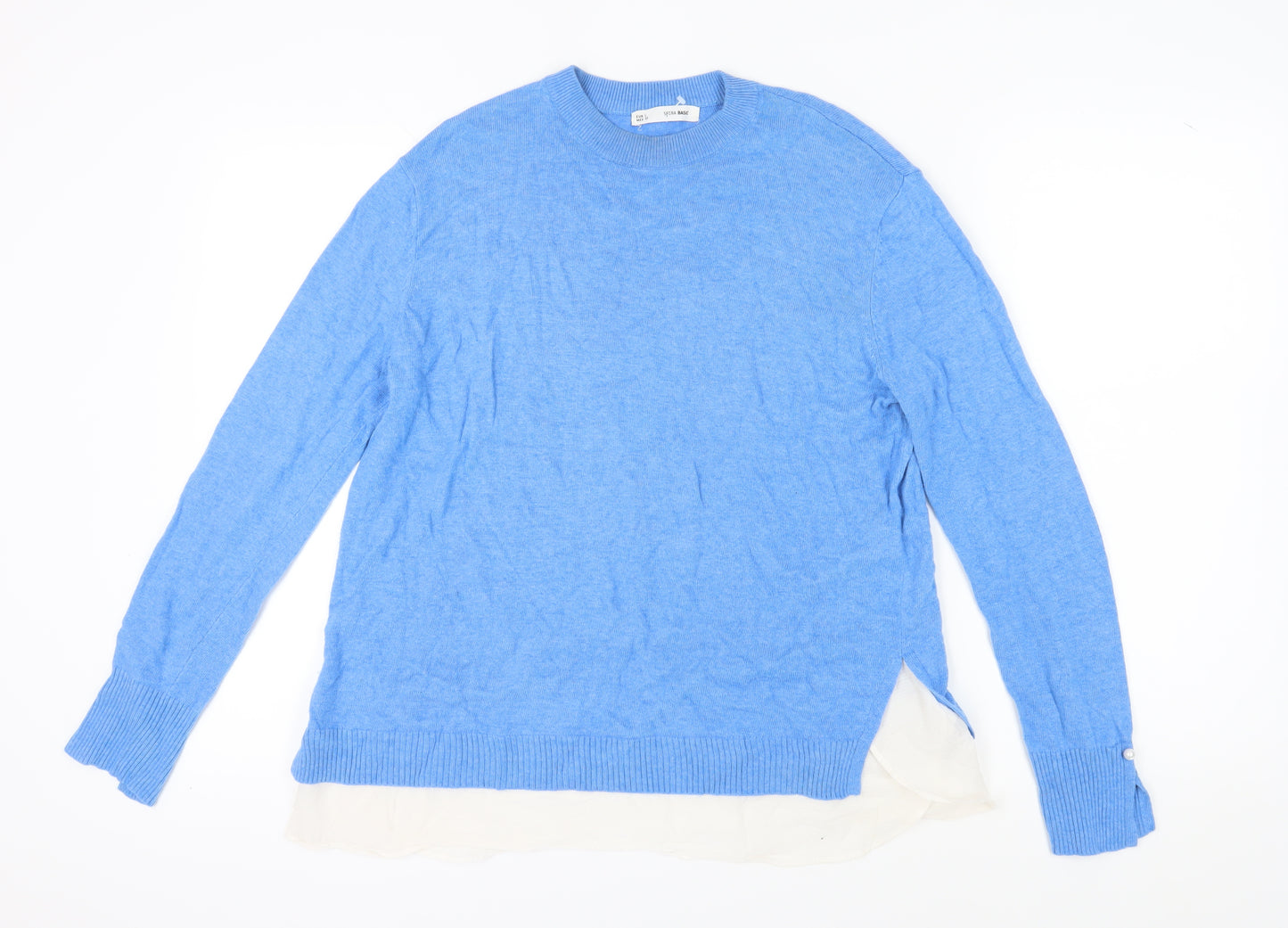 Sfera Women's Blue Crew Neck Pullover Jumper Size 14
