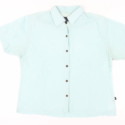 Mountainlife Women's Green Button-Up Shirt Size 16