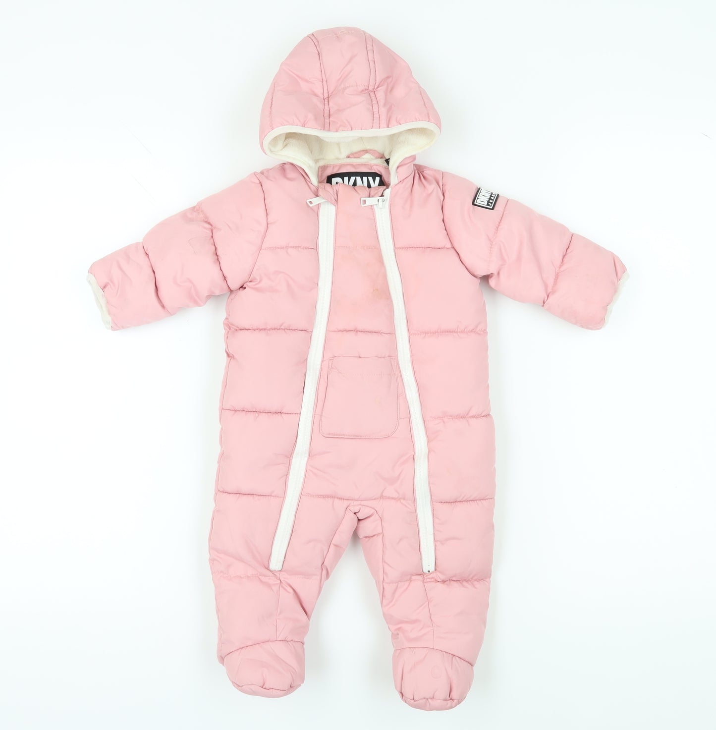 DKNY Pink Unisex Baby Snowsuit 6-9 Months