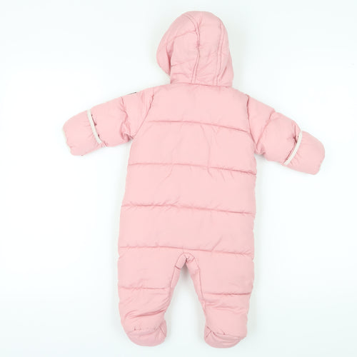 DKNY Pink Unisex Baby Snowsuit 6-9 Months