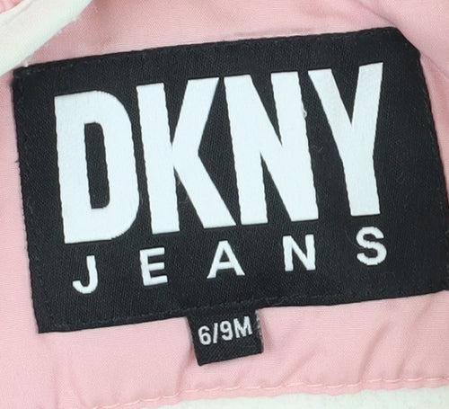 DKNY Pink Unisex Baby Snowsuit 6-9 Months