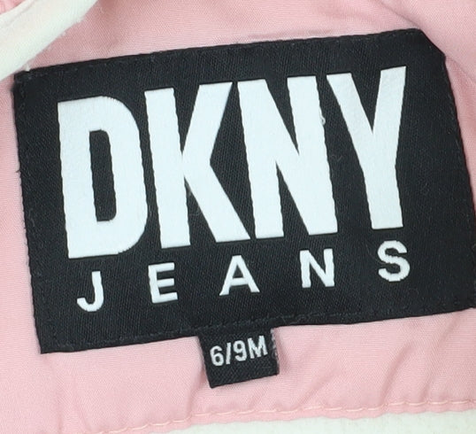 DKNY Pink Unisex Baby Snowsuit 6-9 Months