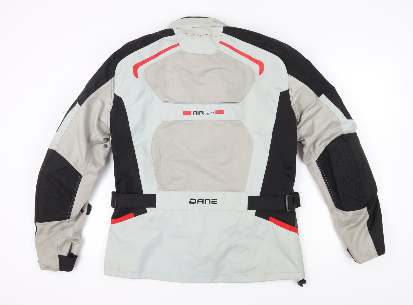 Dane Men's Motorcycle Jacket - Grey, Black, Red - Size 54