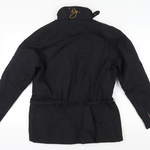 Rydale Women's Black Biker Jacket XL Belted