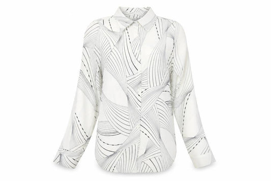 Front view of Mint Velvet Women's, size 6, Multicoloured Button-Up Shirt