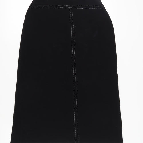 Amaranto Women's Black Midi Pencil Skirt Size 12