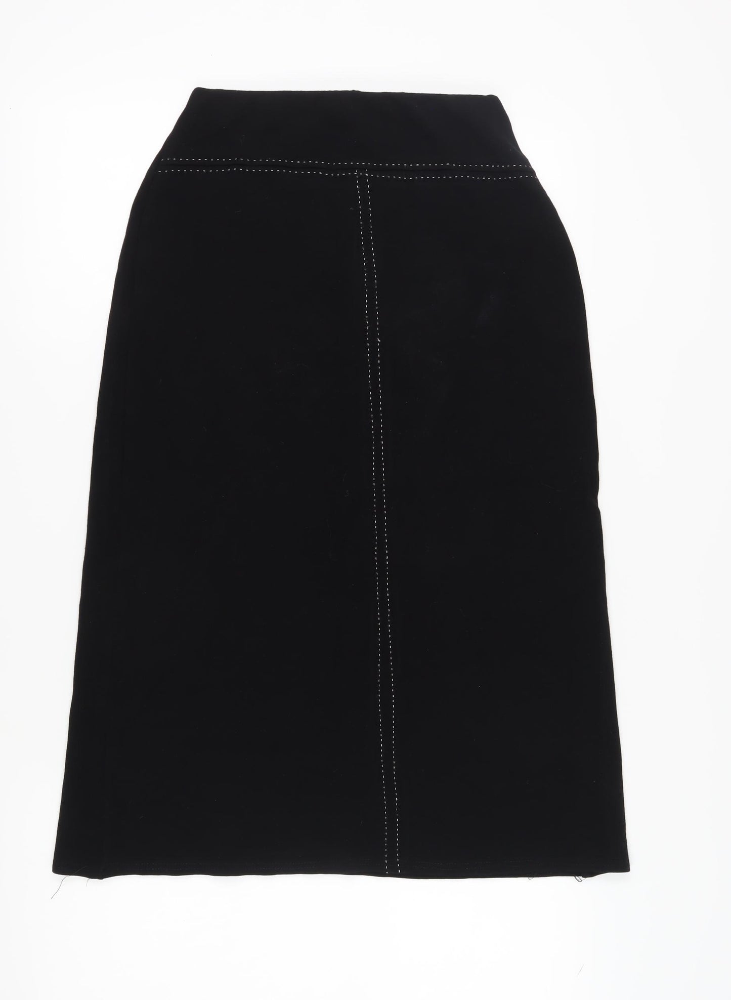 Amaranto Women's Black Midi Pencil Skirt Size 12