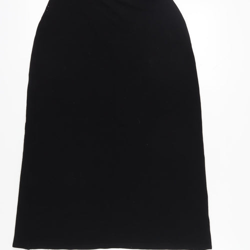Amaranto Women's Black Midi Pencil Skirt Size 12