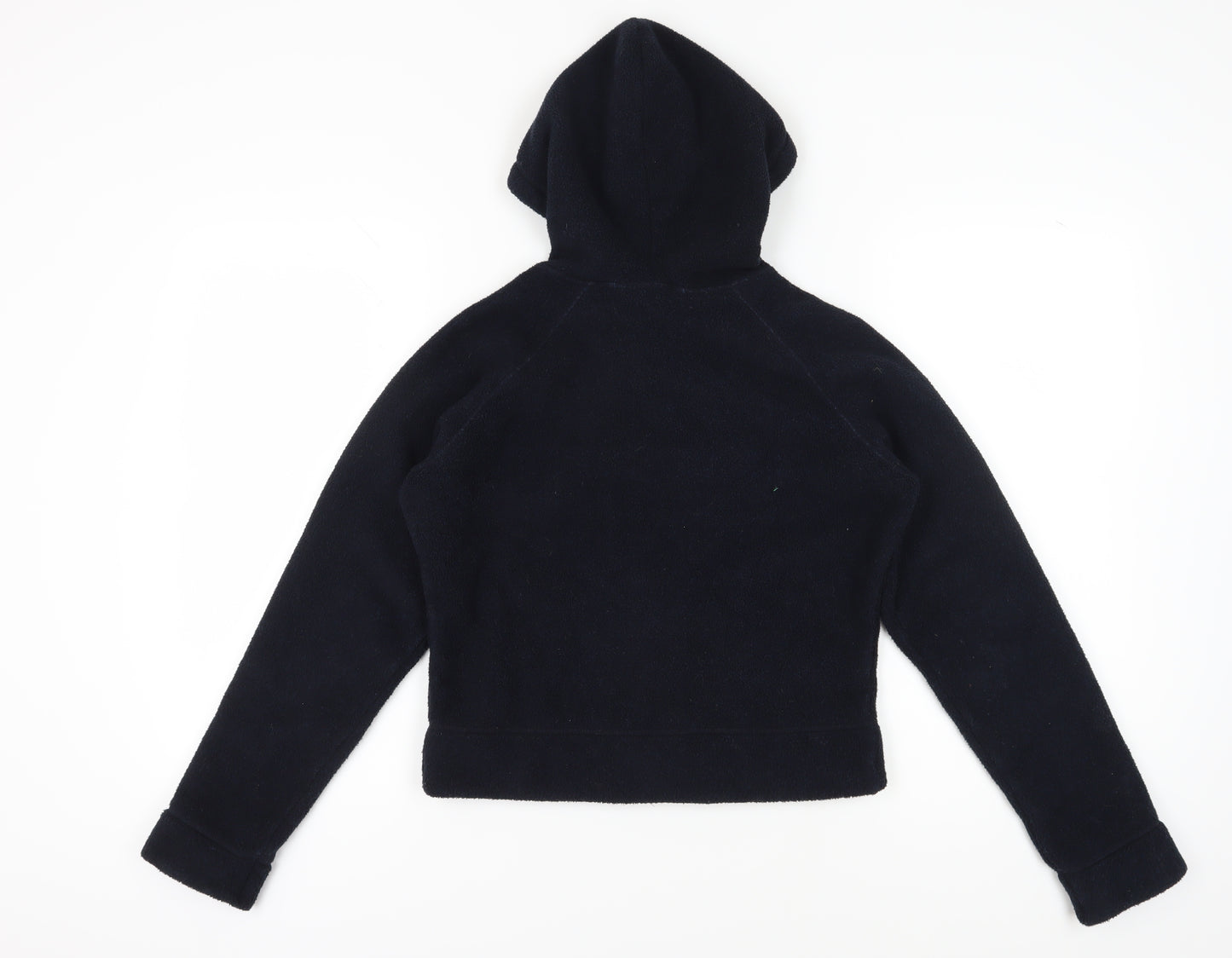 Marks and Spencer Women's Blue Hooded Fleece Jacket Size 10