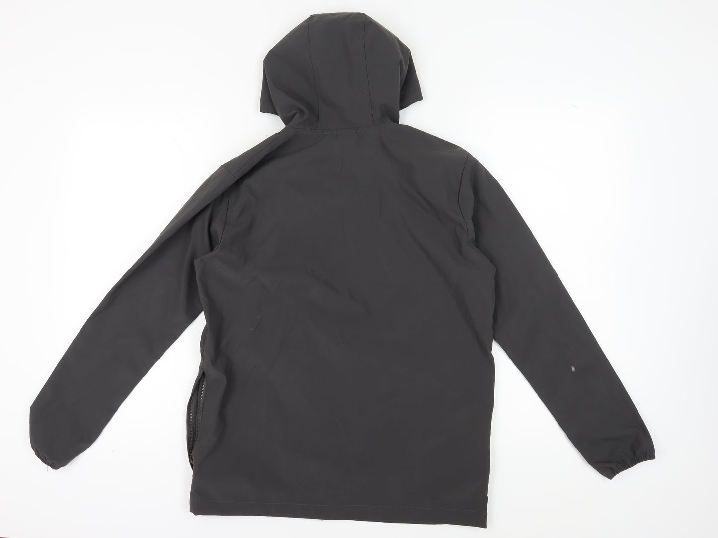 Elgini Men's Black Hooded Windbreaker Jacket M