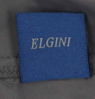 Elgini Men's Black Hooded Windbreaker Jacket M