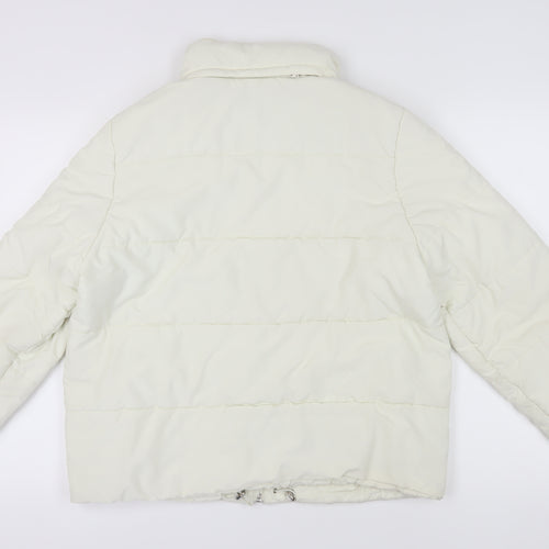 Marks and Spencer Women White Puffer Jacket Size 16