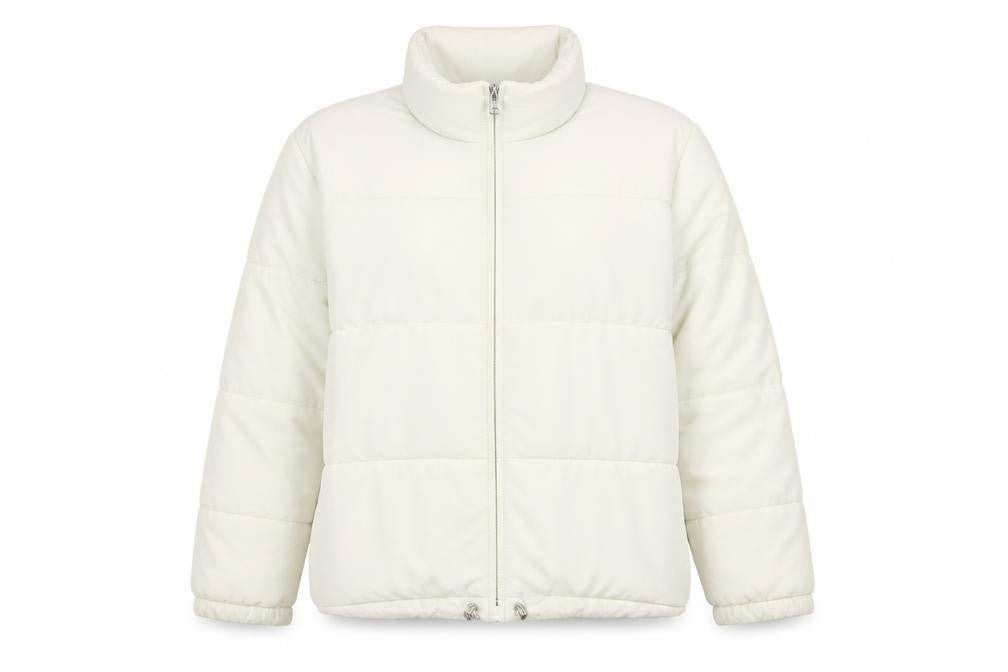 Front view of Marks & Spencer Women White Puffer Jacket, size 16