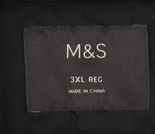 Marks and Spencer Men's Black 3XL Quilted Jacket