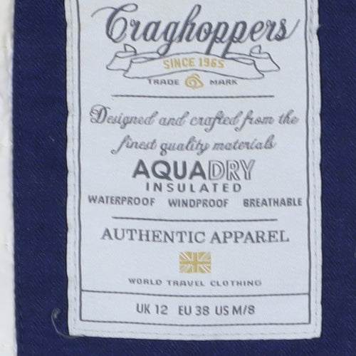Craghoppers Women's Blue Waterproof Parka Jacket Size 12