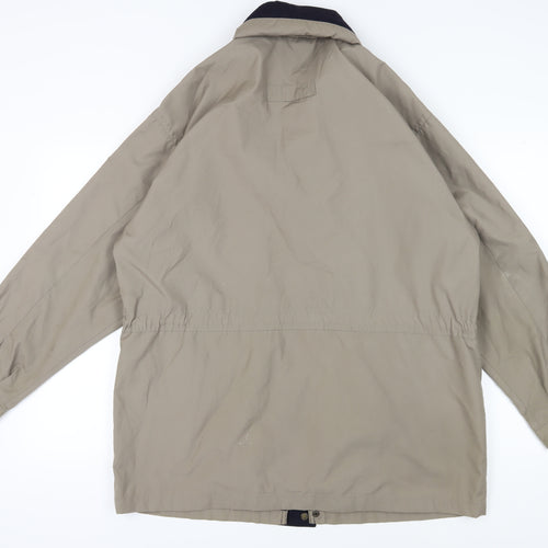 BHS Men's Beige Parka Jacket - Large Casual