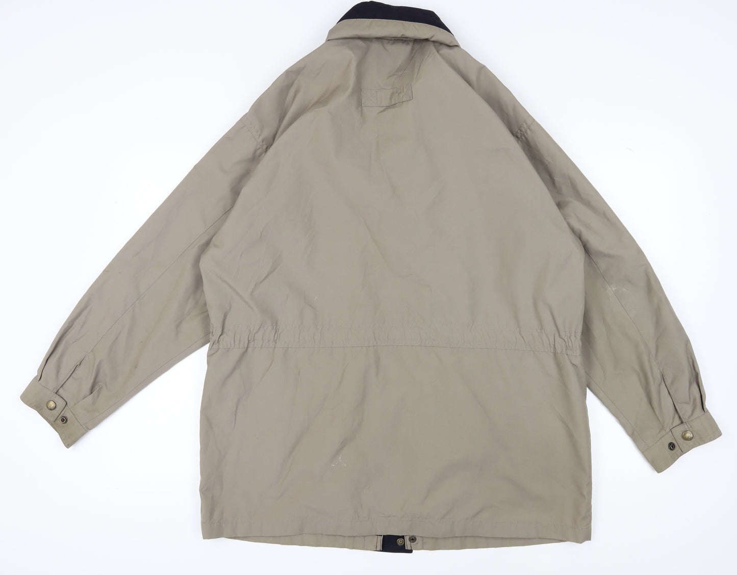 BHS Men's Beige Parka Jacket - Large Casual