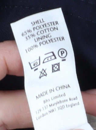 BHS Men's Beige Parka Jacket - Large Casual