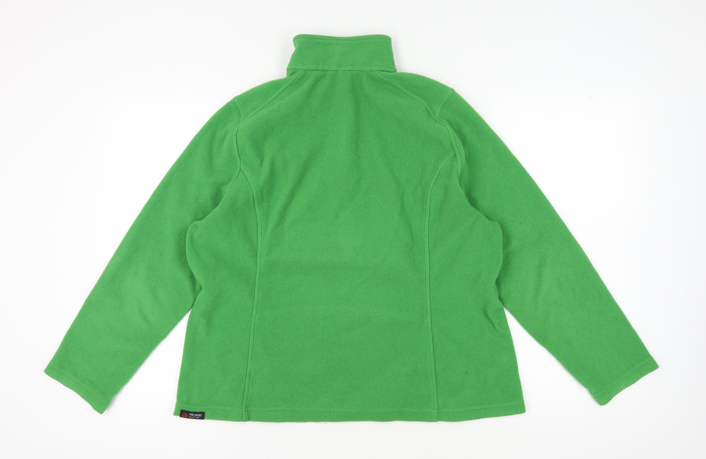 Lands' End Women's Green XL Fleece Pullover Sweatshirt