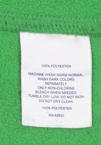 Lands' End Women's Green XL Fleece Pullover Sweatshirt