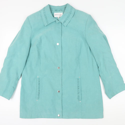 EWM Women's Blue Mid-Length Jacket Size 12