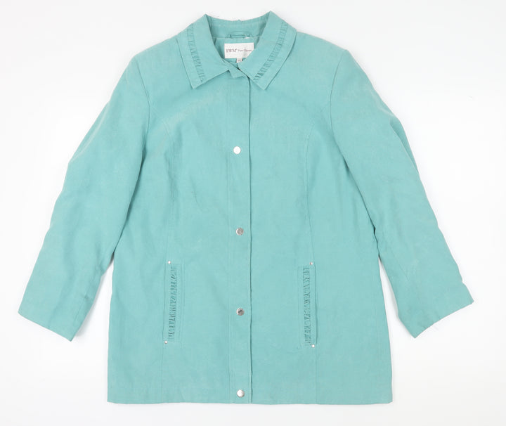 EWM Women's Blue Mid-Length Jacket Size 12