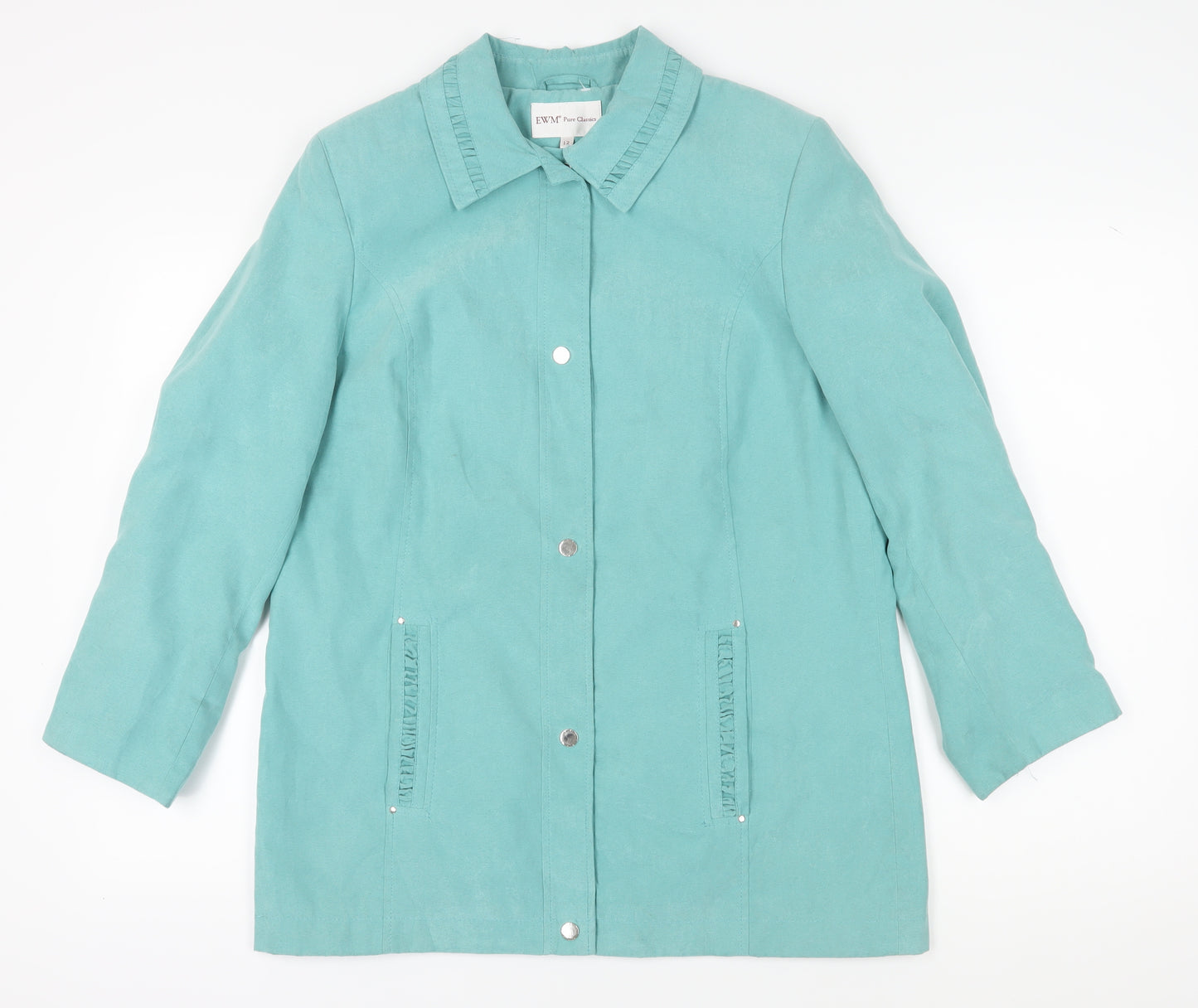 EWM Women's Blue Mid-Length Jacket Size 12