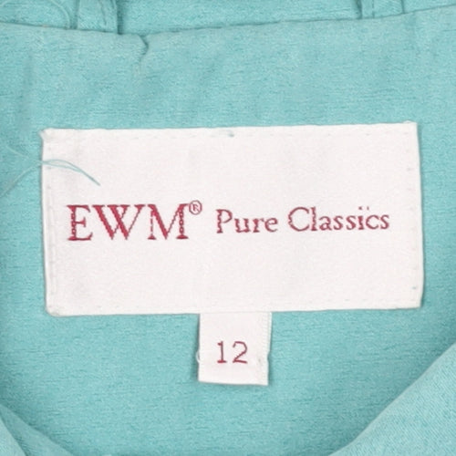 EWM Women's Blue Mid-Length Jacket Size 12