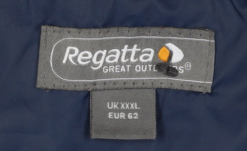 Regatta Men's Blue 3XL Hooded Windbreaker Jacket