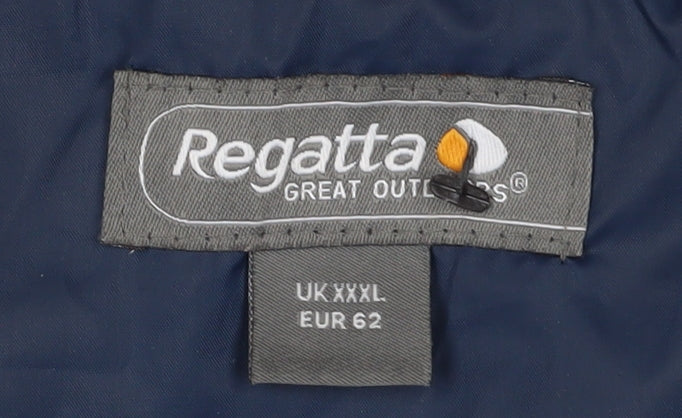 Regatta Men's Blue 3XL Hooded Windbreaker Jacket