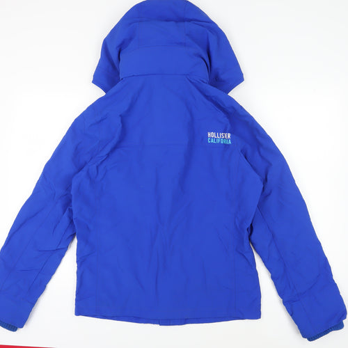 Hollister Blue Men's Hooded Jacket L Casual