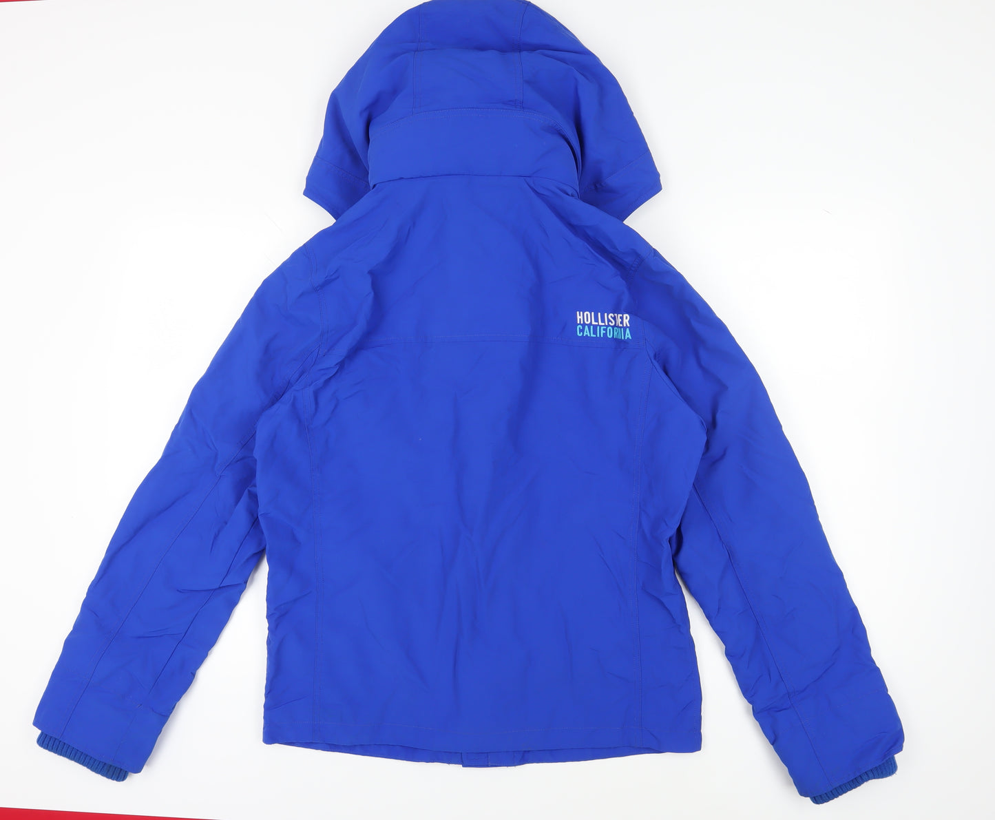 Hollister Blue Men's Hooded Jacket L Casual