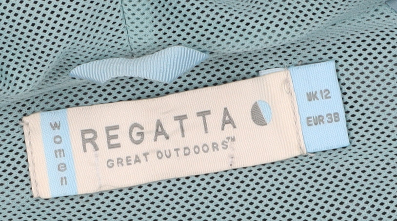 Regatta Women's Blue Waterproof Rain Coat Size 12