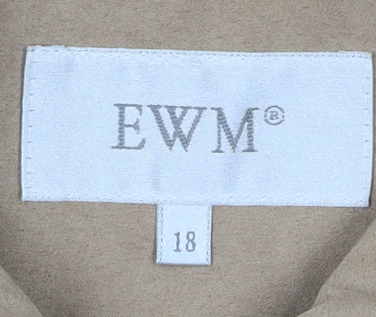 EWM Women's Beige Casual Jacket Size 18