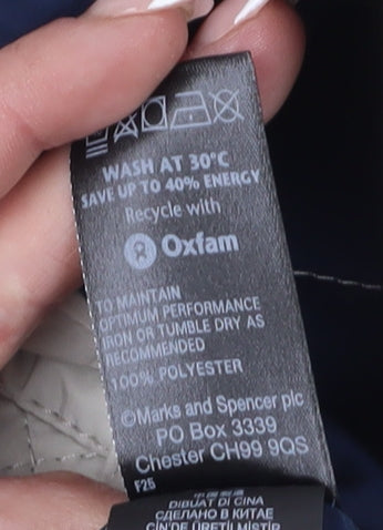 Marks and Spencer Women's Beige Quilted Waistcoat, Size 16