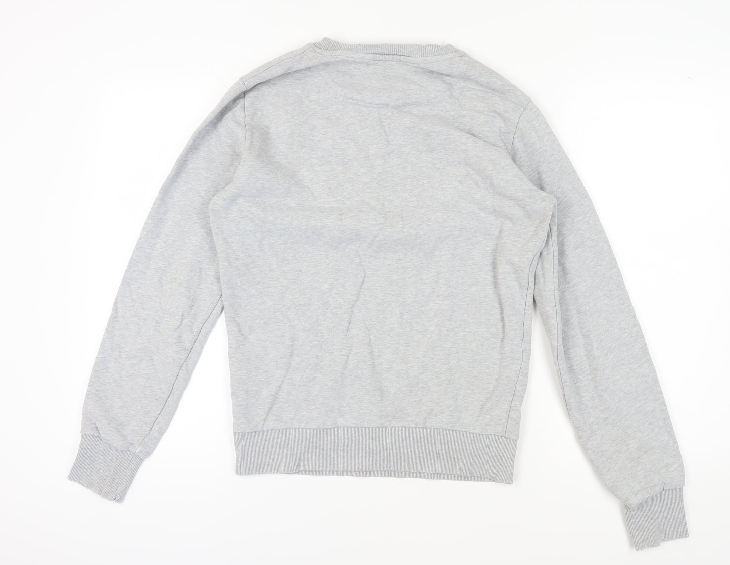 Superdry Men's Grey Pullover Sweatshirt M Logo