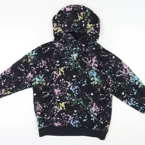 Next Boys Black Multicoloured Graphic Print Hoodie 11 Years
