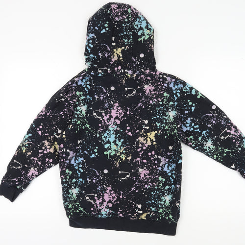 Next Boys Black Multicoloured Graphic Print Hoodie 11 Years