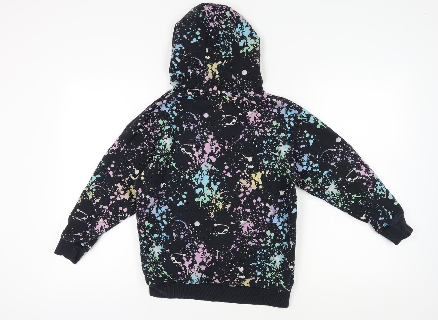 Next Boys Black Multicoloured Graphic Print Hoodie 11 Years
