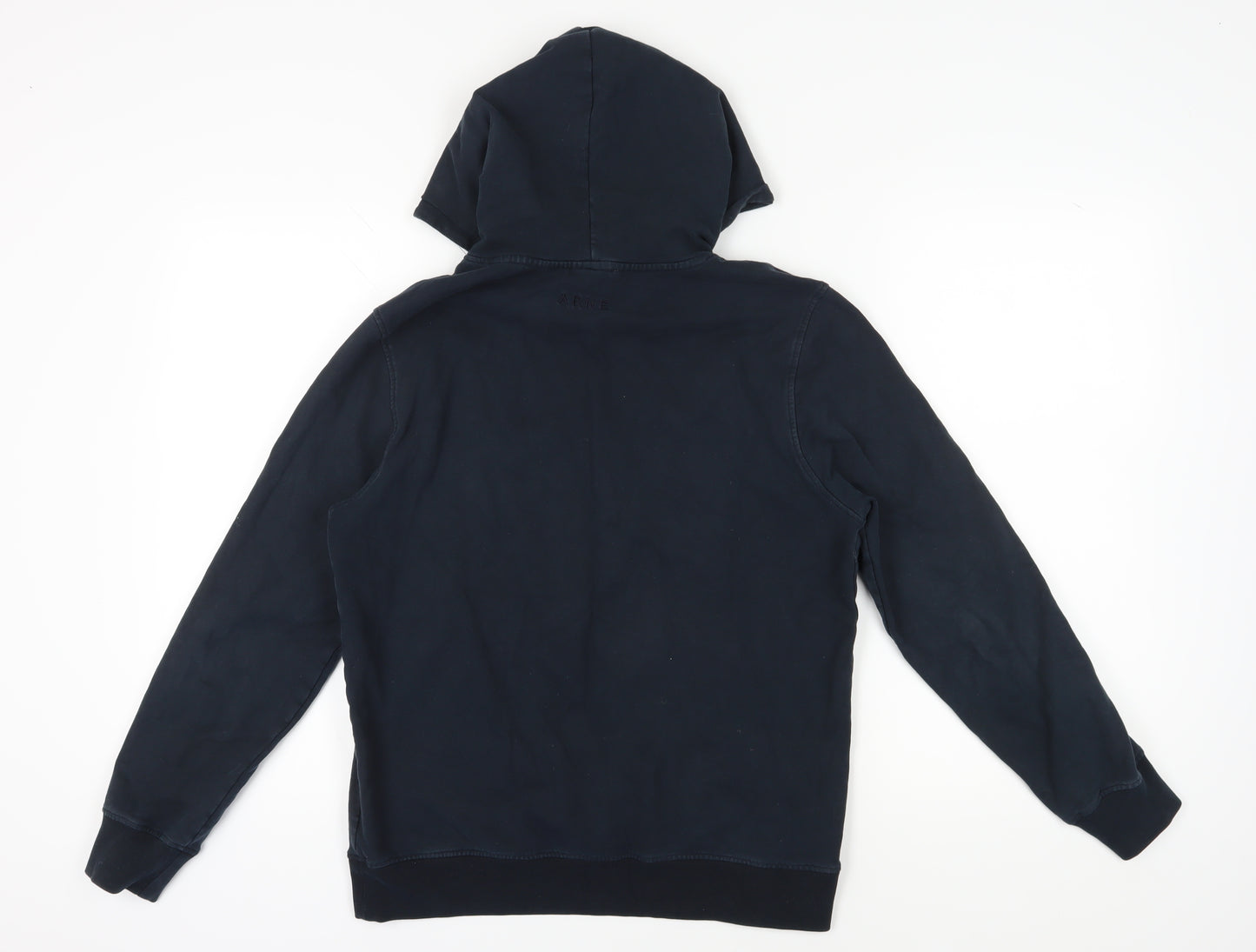 ARNE Men’s Black S Pullover Hoodie - Cotton Jersey