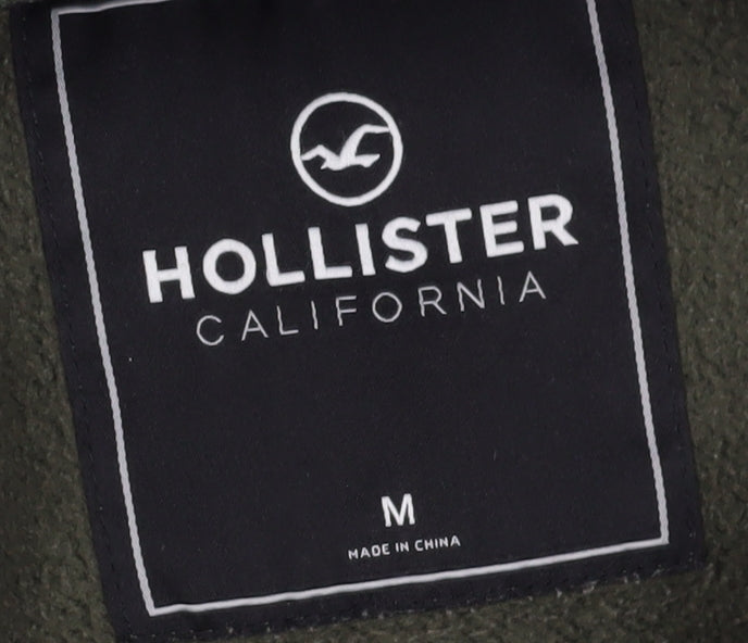 Hollister Men’s Green Camo Hoodie M Pullover Style