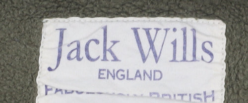 Jack Wills Women's Green Hoodie Size 10 Pullover