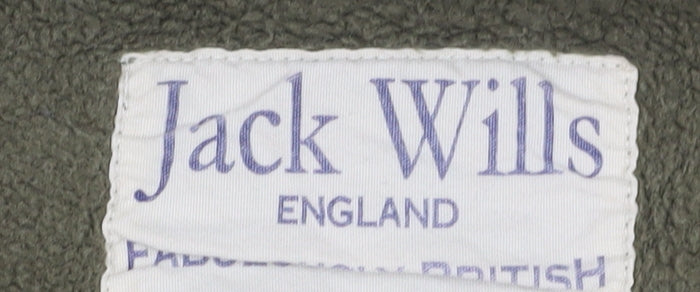 Jack Wills Women's Green Hoodie Size 10 Pullover