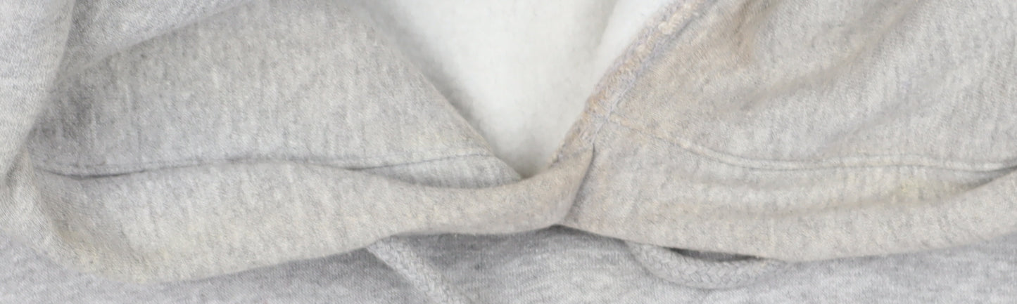 M KING Men's Grey Hoodie L - Embroidered Pullover