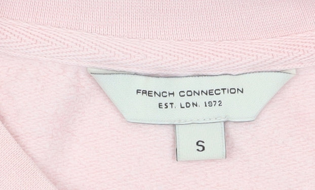 French Connection Women's Pink S Crew Neck Sweatshirt
