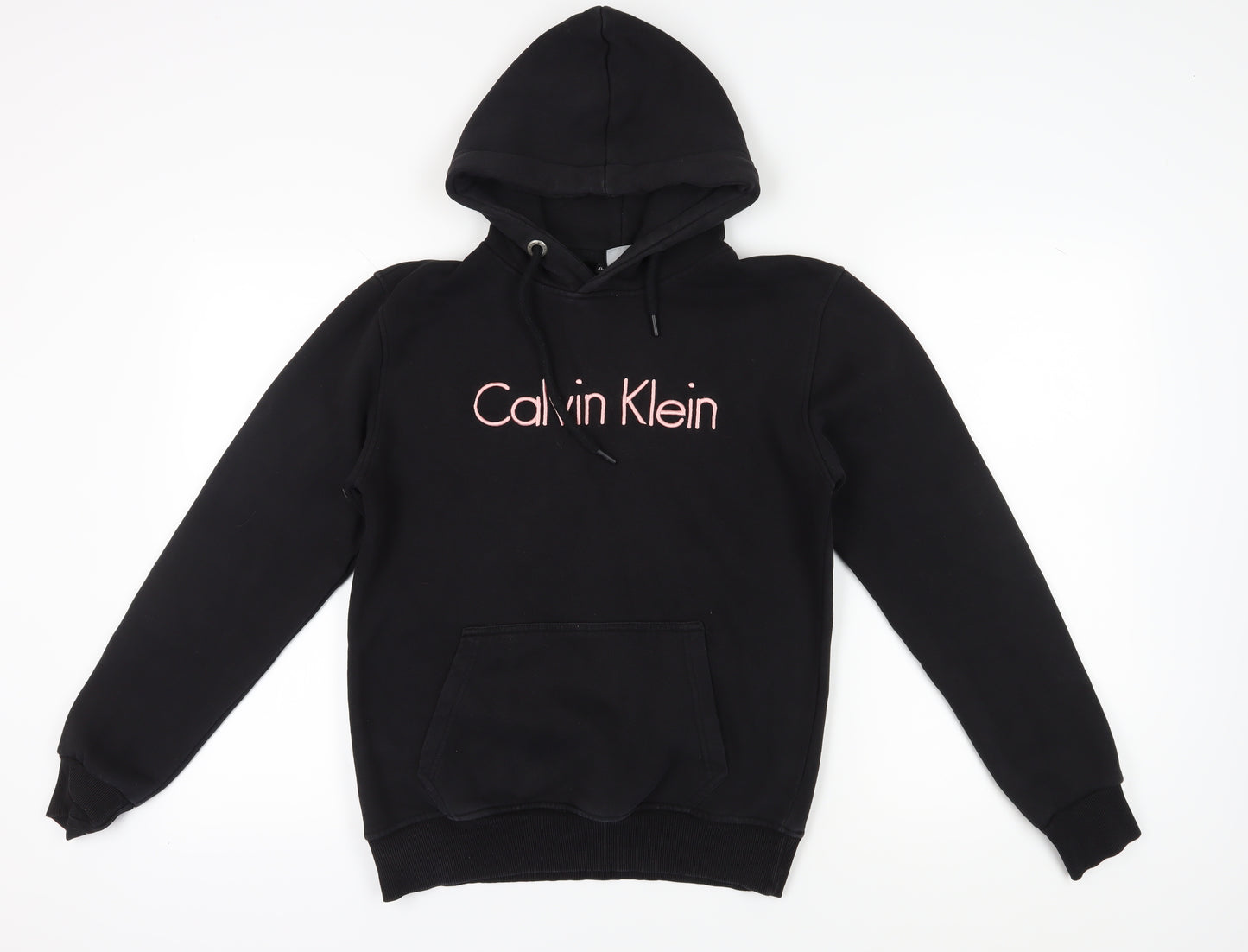Calvin Klein Unisex Black XL Pullover Logo Hoodie