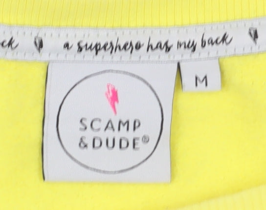 Scamp & Dude Women's Yellow Pullover Sweatshirt M