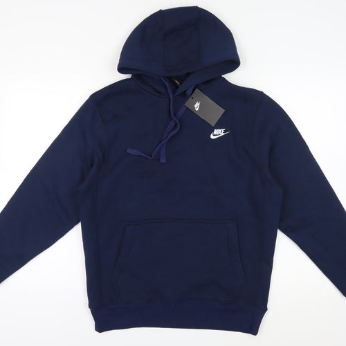 Nike Men's Blue Pullover Hoodie - Medium